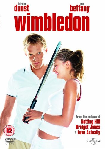 Wimbledon" DVD cover featuring Kirsten Dunst and Paul Bettany.