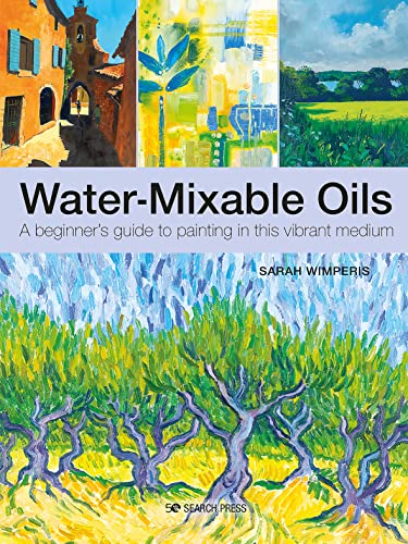 Book cover with colorful oil paintings of landscapes and foliage.