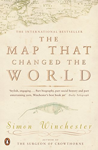 Book cover featuring a faded map, ammonite fossil, and title text.