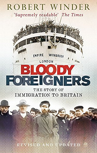 Book cover showing the Empire Windrush ship above a crowd of historical immigrants.