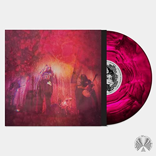 Windhand album cover and pink vinyl record with central label.