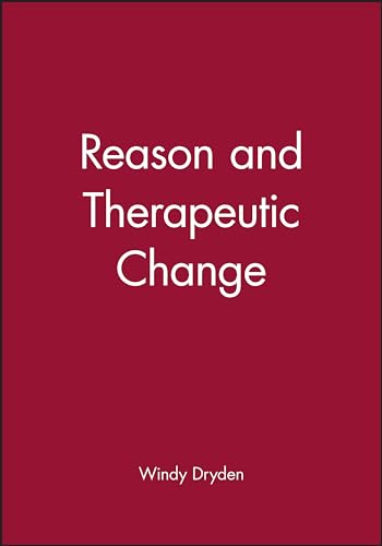 Red book cover with white text: "Reason and Therapeutic Change" by Windy Dryden.