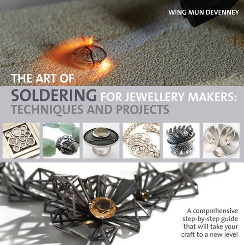 Book cover: soldering jewellery, with examples of finished pieces shown.