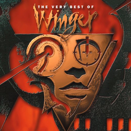 CD cover for Winger’s “The Very Best Of,” featuring a stylized face.