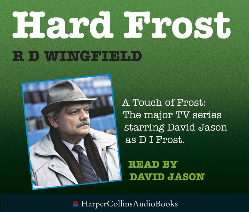 Book cover: "Hard Frost" with a portrait of David Jason as DI Frost.