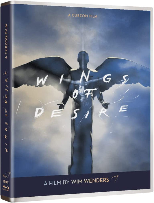Blu-ray cover art featuring a silhouetted angel with wings spread against a cloudy sky.