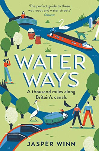 Book cover depicting canals, boats, and people with the title "Water Ways".