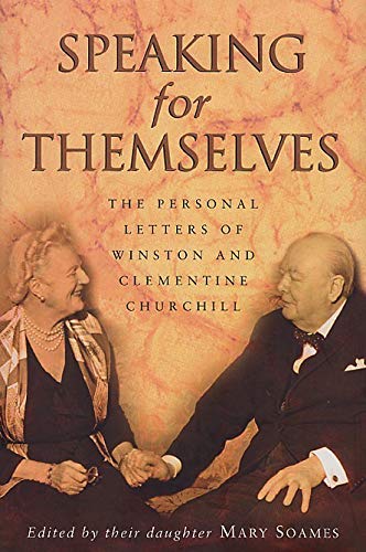Book cover showing Winston and Clementine Churchill holding hands against a marble background.