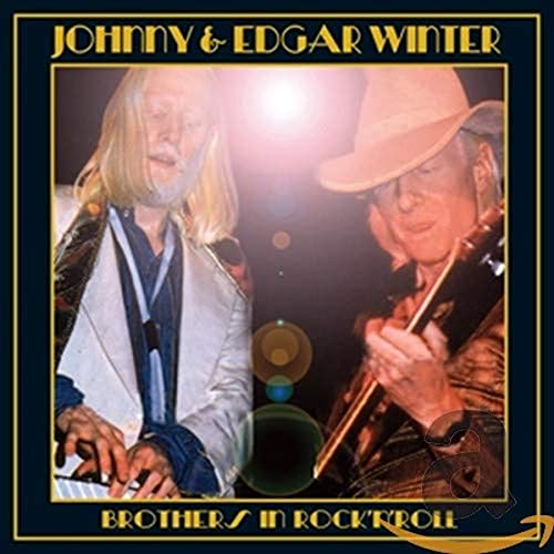 CD cover featuring Johnny and Edgar Winter, two musicians with long hair.