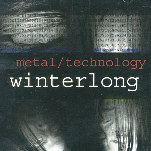 CD cover for Winterlong’s “Metal/Technology” featuring a person with digital code.