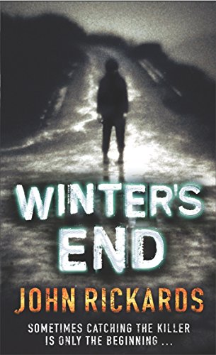 Book cover: lone figure on a dark, winding road, "Winter's End".