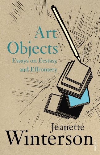 Book cover: “Art Objects” by Jeanette Winterson, with sketch illustration.