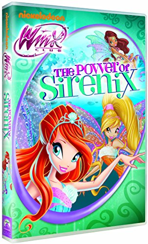 Winx Club The Power of Sirenix DVD cover featuring animated fairies on green background.