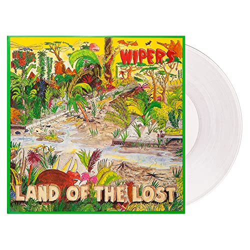 Wipers "Land Of The Lost" vinyl record with colorful jungle cover art.