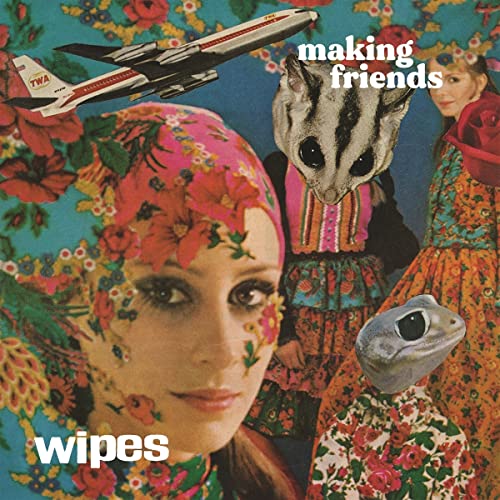 CD cover for Wipes’ “Making Friends” with collage of people and animals.