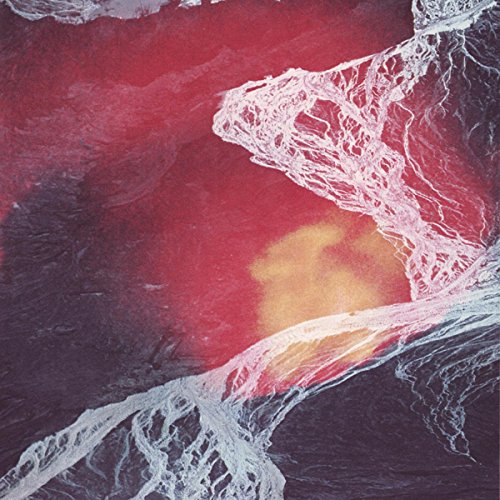 Abstract red and white swirls on a CD album cover.