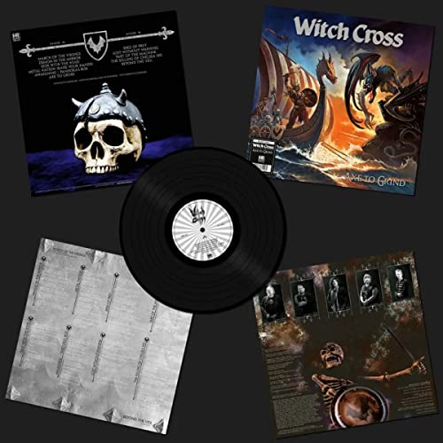 Vinyl record, album cover, inner sleeve, and lyric sheet for Witch Cross.
