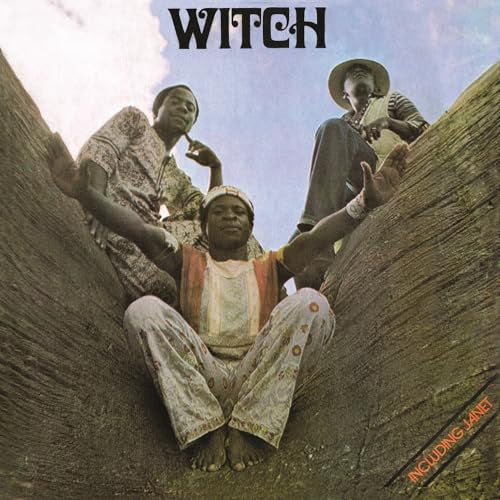 Album cover for Witch, featuring three Zambian musicians in patterned clothing.