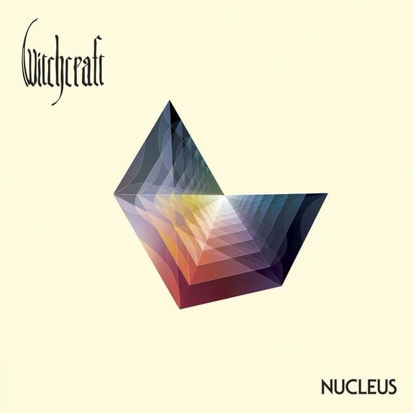 Album cover for Witchcraft’s “Nucleus” featuring a geometric, colorful design.