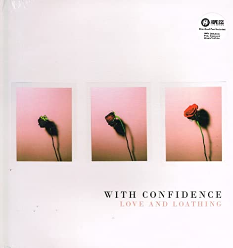 Vinyl album cover: three pink framed photos of wilting and blooming roses.