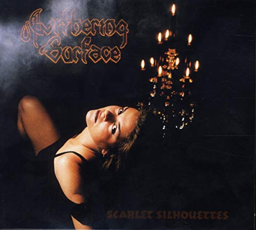 CD cover: woman reclining near a candelabra in smoky darkness.