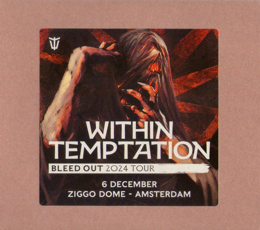 Within Temptation CD cover featuring a woman with flowing hair.