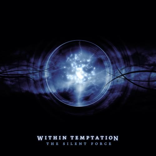 Album cover for Within Temptation’s “Silent Force” with a glowing orb.
