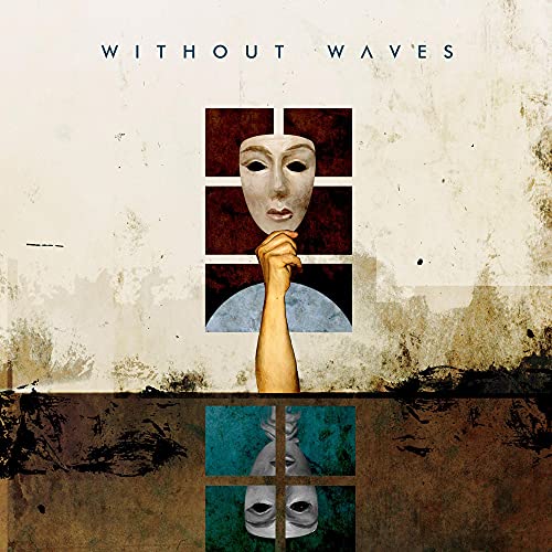 CD cover for “Lunar” by Without Waves, featuring a masked face.