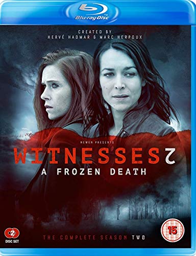 Blu-ray cover for Witnesses Season 2 featuring two women against a dark, snowy background.