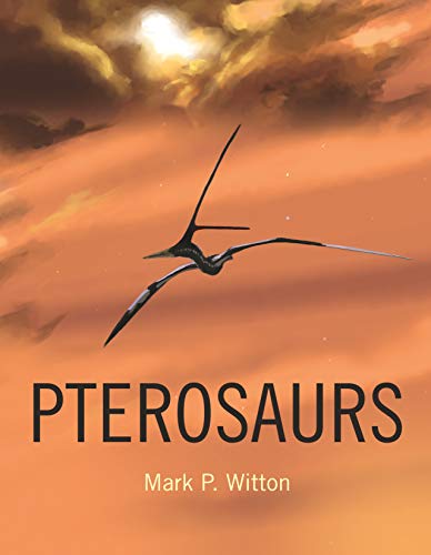 Book cover featuring a pterosaur in flight against an orange sky.