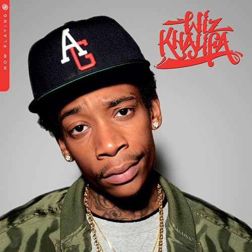 Wiz Khalifa portrait with a black baseball cap and gold jewelry.