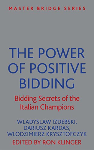 Book cover: "The Power of Positive Bidding" with red and blue text.
