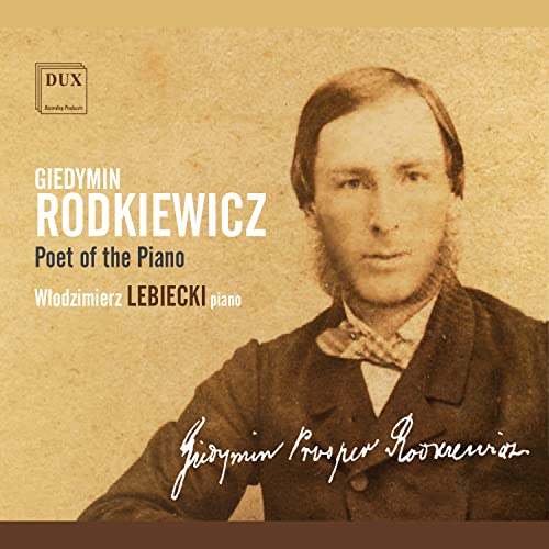 CD cover featuring a portrait of Giedymin Rodkiewicz, a 19th-century man.