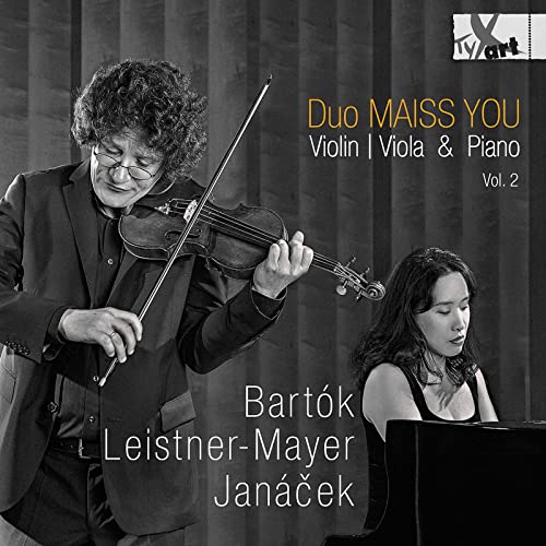 Album cover featuring a violinist and pianist, titled "Duo MAISS YOU Vol. 2".