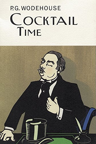 Book cover of Cocktail Time by P.G. Wodehouse featuring a drawing of a man.