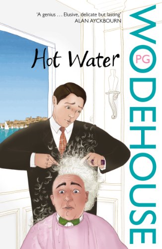 Book cover: illustrated man giving another a comical haircut.