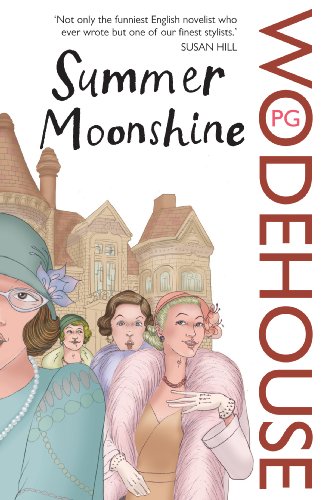 Book cover for "Summer Moonshine" by P.G. Wodehouse, illustrated with women.
