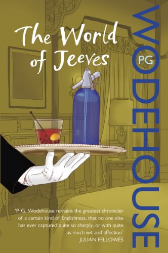 "The World of Jeeves" book cover with a gloved hand holding a cocktail tray.