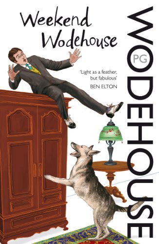 Book cover: man falling from wardrobe, dog reaching up, illustrated style.
