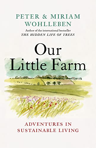 Book cover with watercolor landscape and title “Our Little Farm.”