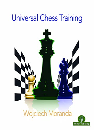 Book cover: "Universal Chess Training" with chess pieces and checkered background.