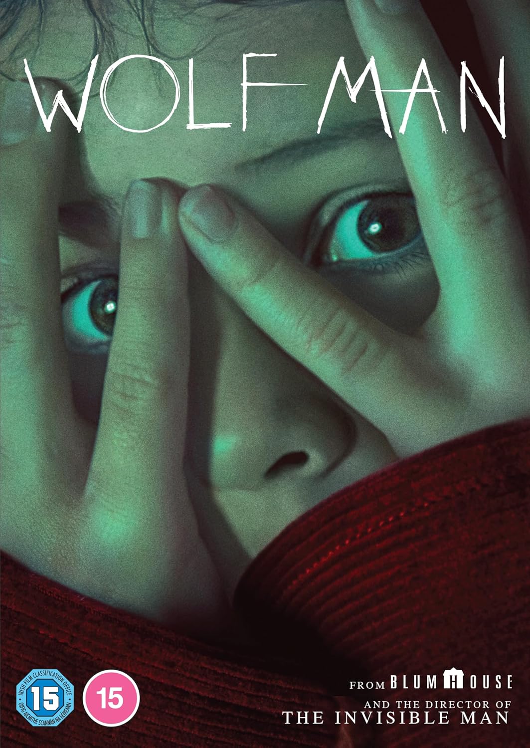 Wolf Man" DVD cover featuring a close-up of a man transforming.