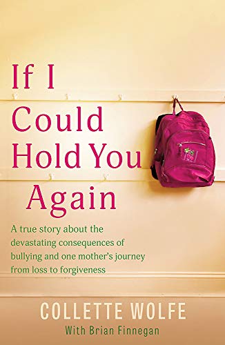 Book cover: “If I Could Hold You Again” with a backpack hanging on wall.