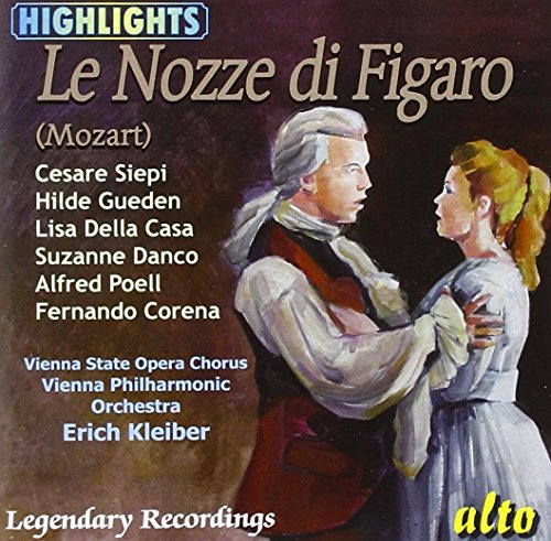 CD cover for Mozart’s *Le Nozze di Figaro* highlights, featuring performers.