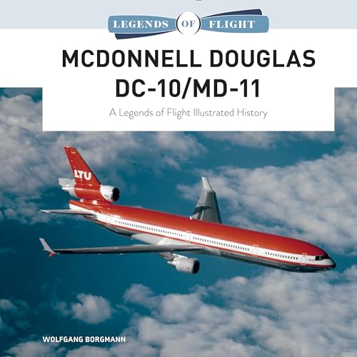 Book cover featuring a red and white McDonnell Douglas DC-10/MD-11 airplane in flight.