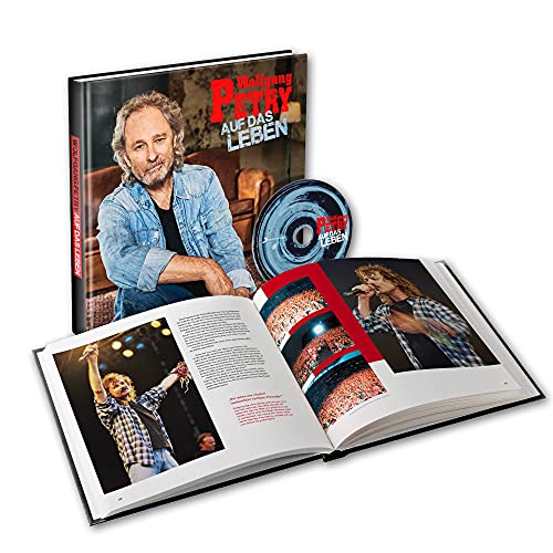 Wolfgang Petry biography book with vinyl record and concert photos.