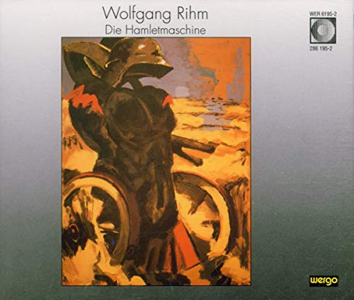 CD cover for Wolfgang Rihm’s “The Hamlet Machine” with abstract art.
