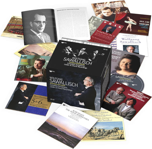 CD box set featuring conductor Wolfgang Sawallisch and classical music covers.