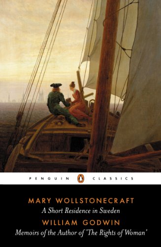 Book cover featuring a painting of two people on a sailboat at sunset.