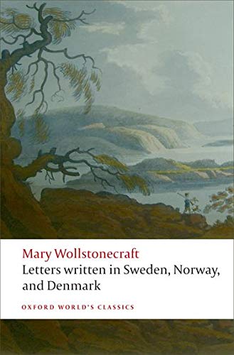 Book cover: “Letters written in Sweden, Norway, and Denmark” with landscape.